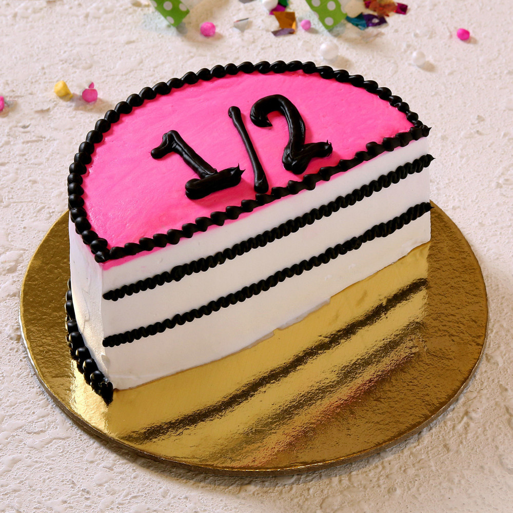 Half Birthday Cake | CakeStories.ca