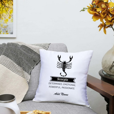 Personalized Scorpio Satin Zodiac cushions
