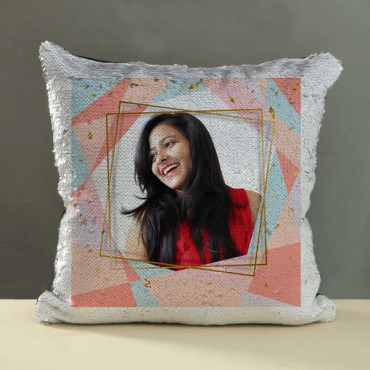 Personalized Sequin cushions