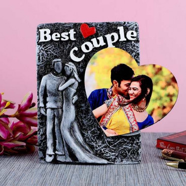 Best Couple Personalized Photo Frame with Heart