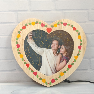 LED Photo Frame Heart Shape