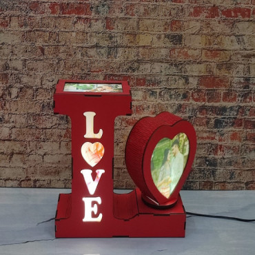 Love Photo Lamp - Revolving