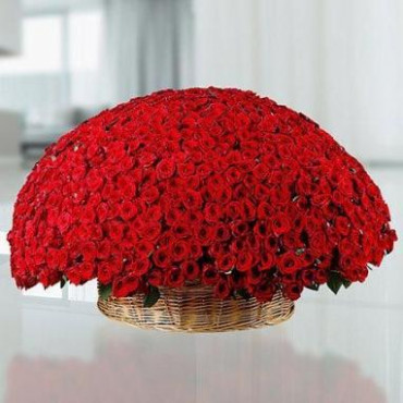 365 Red Roses Basket