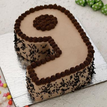 9 Number Chocolate Cake