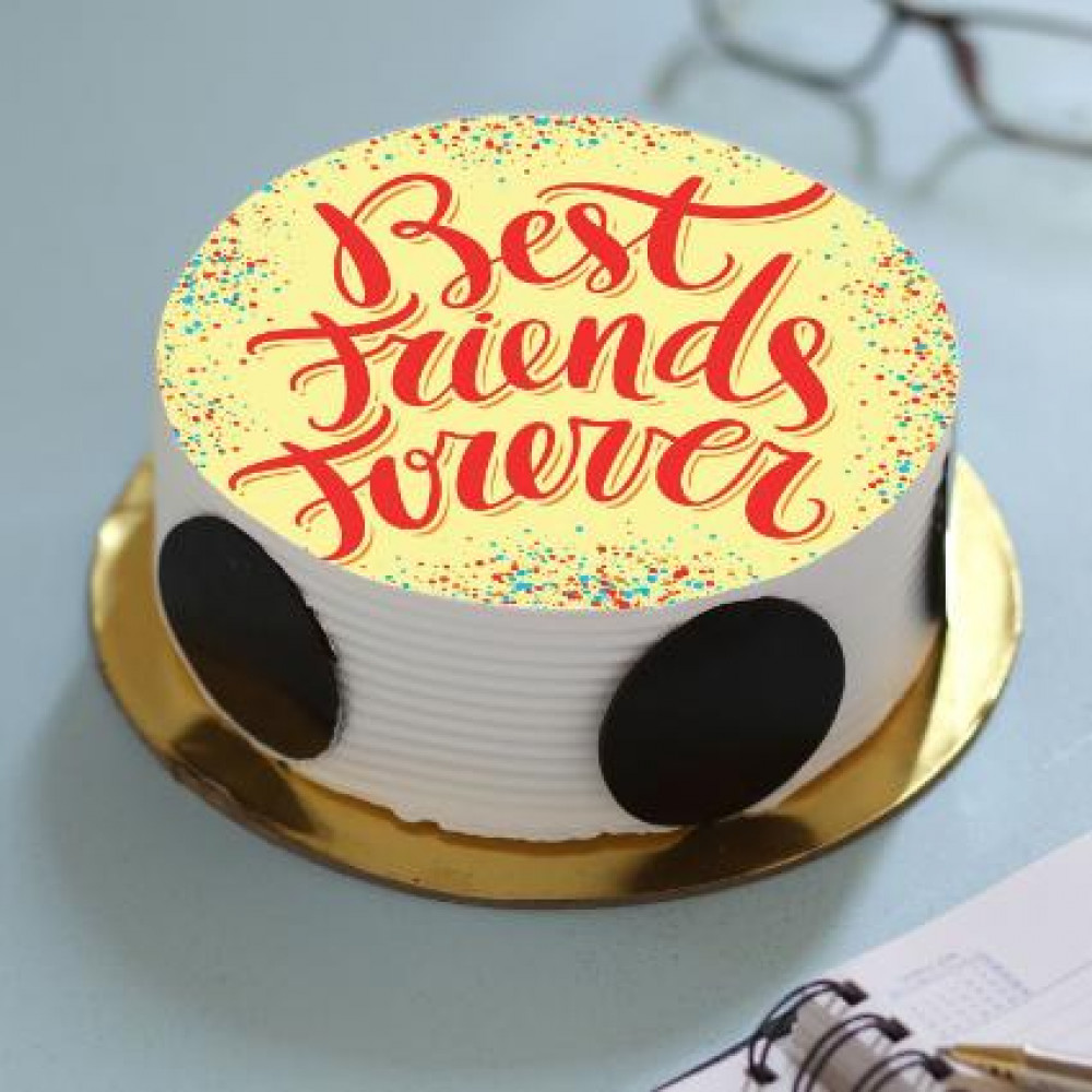Customized Friendship themed cake - The Baker's Table