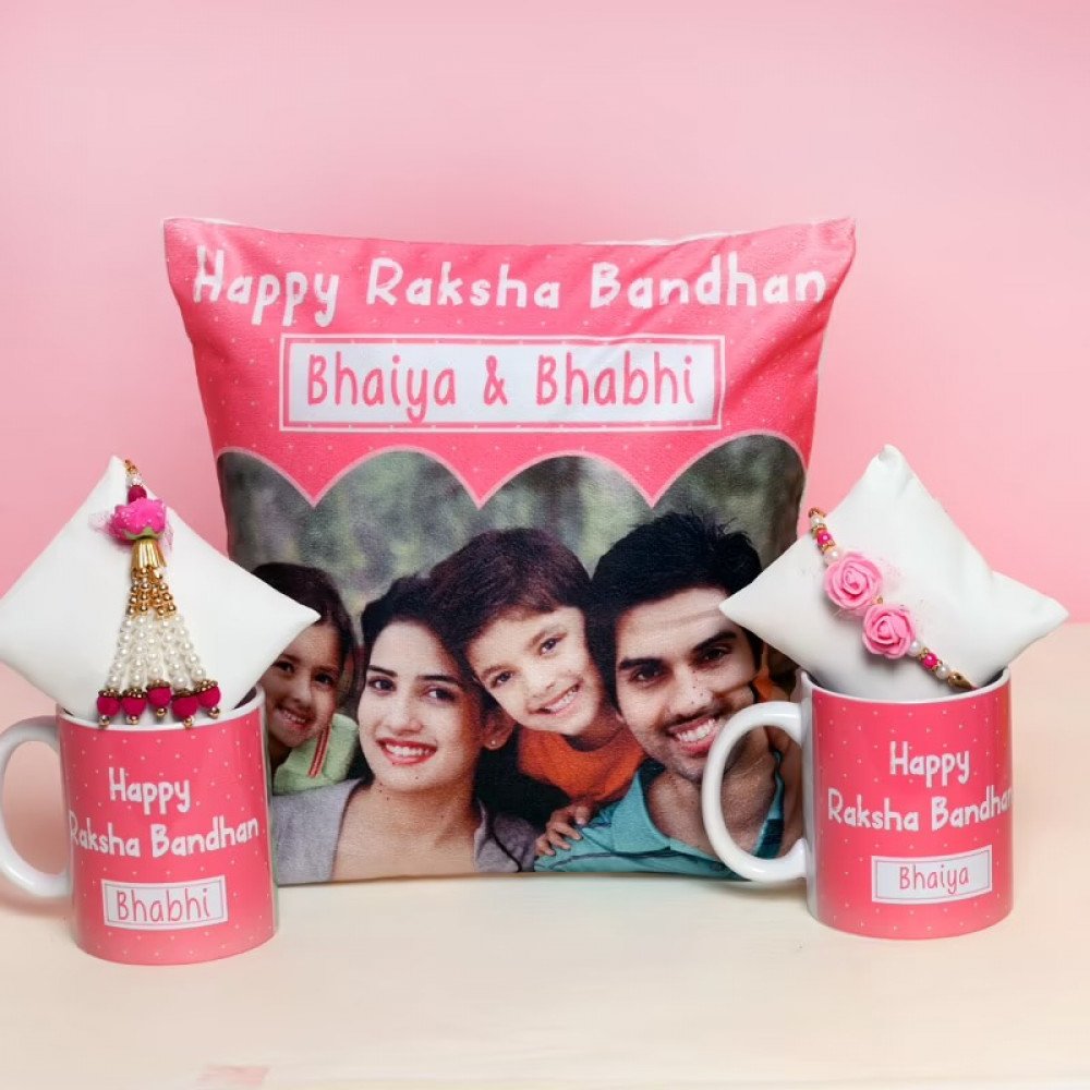 Indigifts Sister in Law Gift Cool Bhabhi Quote Printed Pink Heart Shape  Cushion 16x18 inches with