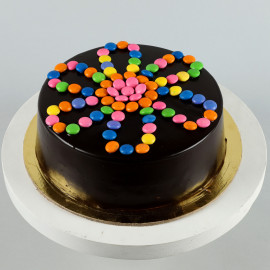 Order Choco Gems Cake Rakhi Combo Online, Price Rs.845 | FlowerAura