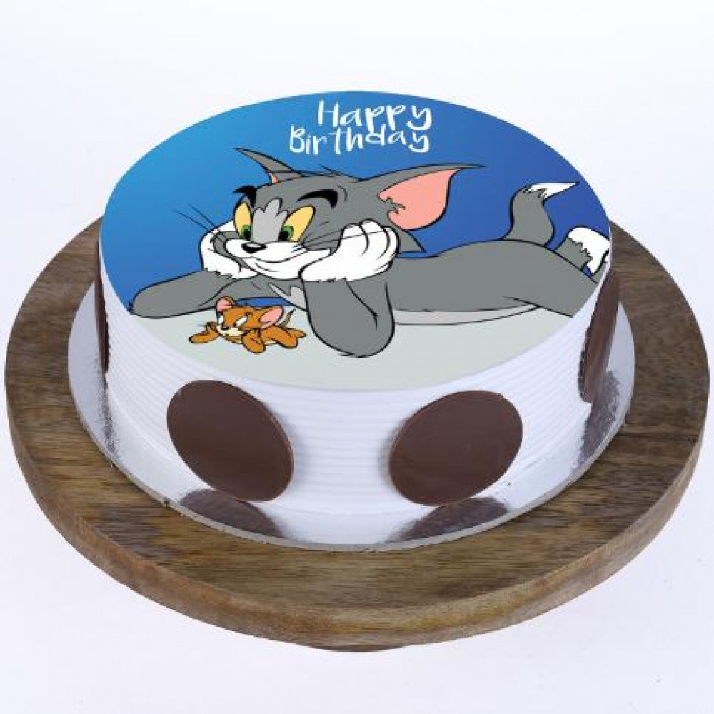 Tom & Jerry Photo Cake | OrderYourChoice