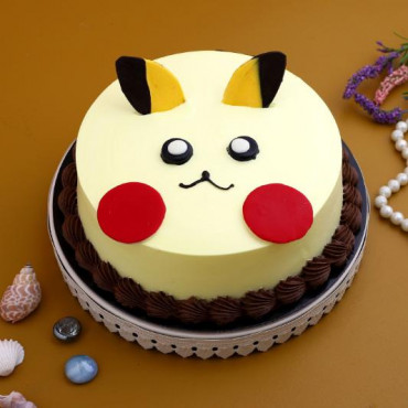 Cute Pikachu Butterscotch Cake