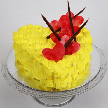 Decorated Hearts Cake