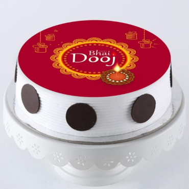 Happy Bhai Dooj Special Cake 1 Kg : Gift/Send Bhaidooj Gifts Online  HD1121109 |IGP.com