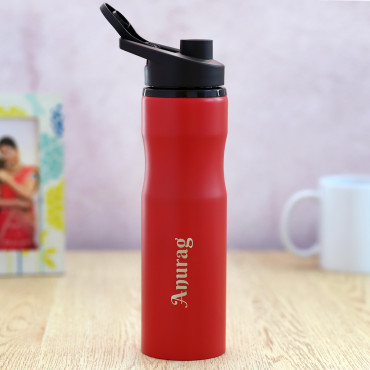  Personalized Sipper Bottle Red
