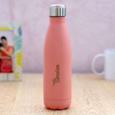 Personalized sipper bottle looks beautiful Pink