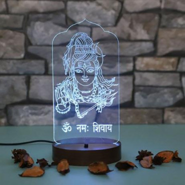 Personalised Lord Shiva led lamp
