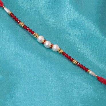 Beads and pearls Rakhi