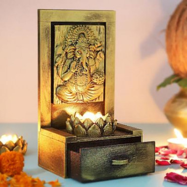 Vamamukhi Ganesha idol  with a drawer