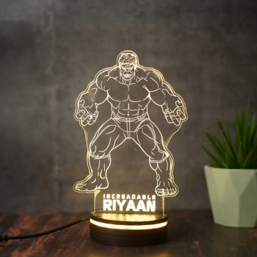 Incredible Hulk Personalized Led Night Lamp