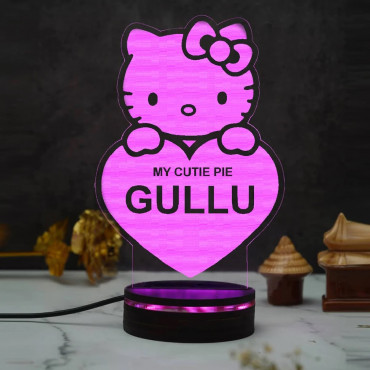 Cutie Pie Personalized Led Night Lamp