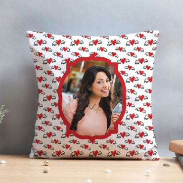 Personalised Flying in Love Cushion