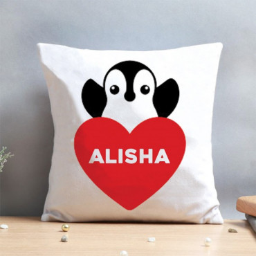 Personalised Penguin Cushion