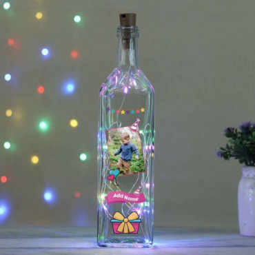 Personalized LED Bottle Lamp for Boys