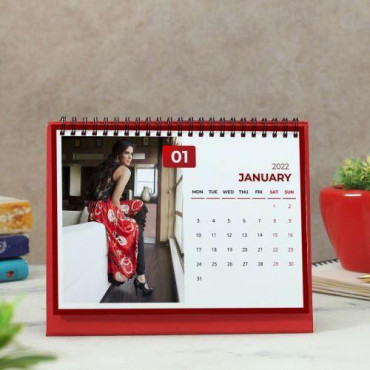 Personalized Calendar in Red