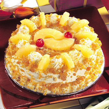 Pineapple With Butterscotch Cream Cake