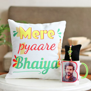 Pyare Bhaiya Custom Rakhi Combo