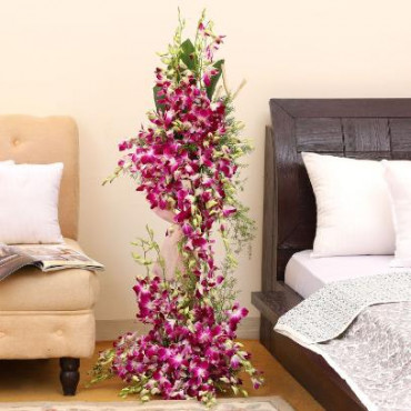 Royal Purple Orchid Arrangement